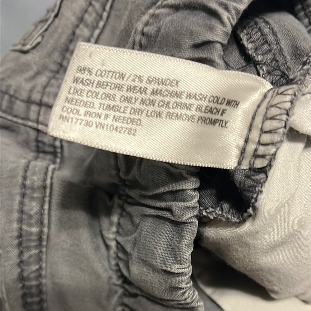 Gray Jogger Pants with Drawstring - Picture 3 of 4